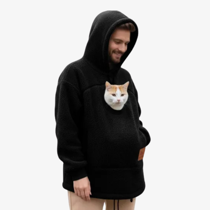 The Original Purr Pouch Cat Hoodie β Kangaroo Pocket Hoodie for You & Your Cat