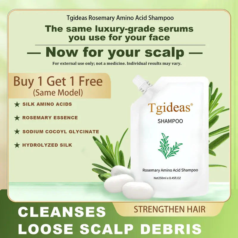 Tgideas Luxury Rosemary Nourishing Shampoo – Anti-Hair Fall, Oil Control & Anti-Dandruff