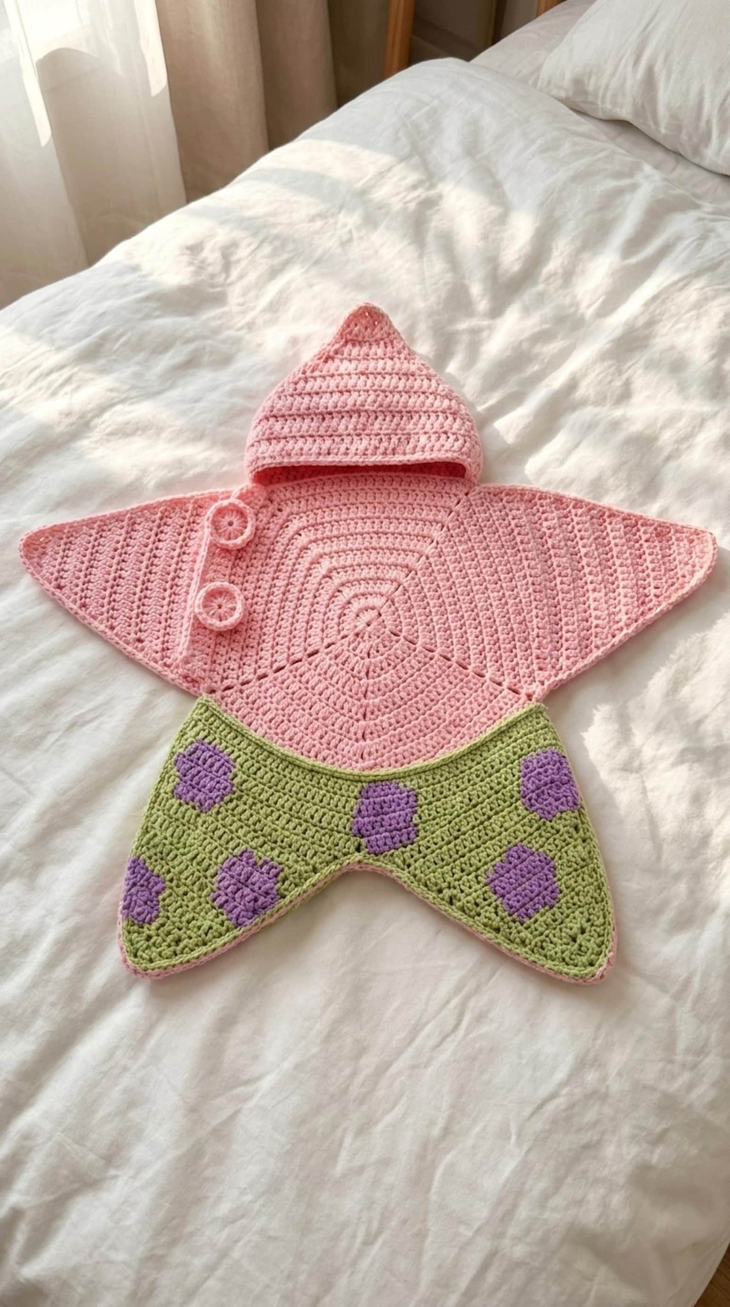 Funny Costume for Babies – Plush Halloween Star Outfit with Hat