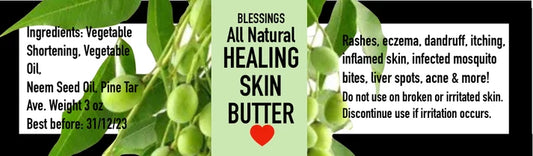 All Natural Healing Skin Butter – Pine Tar & Neem Oil for Sensitive & Damaged Skin