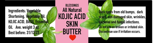 All Natural Kojic Acid Skin Butter – Fade Dark Spots & Even Skin Tone