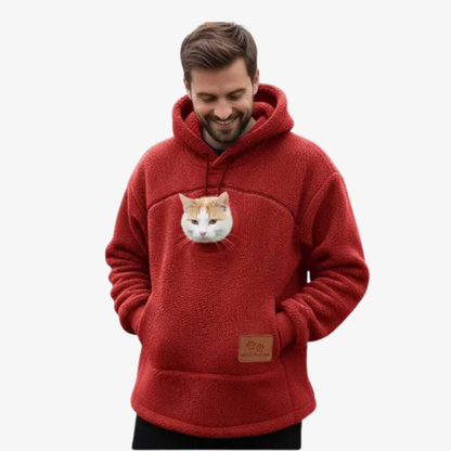 The Original Purr Pouch Cat Hoodie – Kangaroo Pocket Hoodie for You & Your Cat