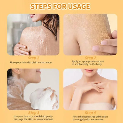 Turmeric Exfoliating Body Scrub 100g – Natural Extract Hydrating & Brightening
