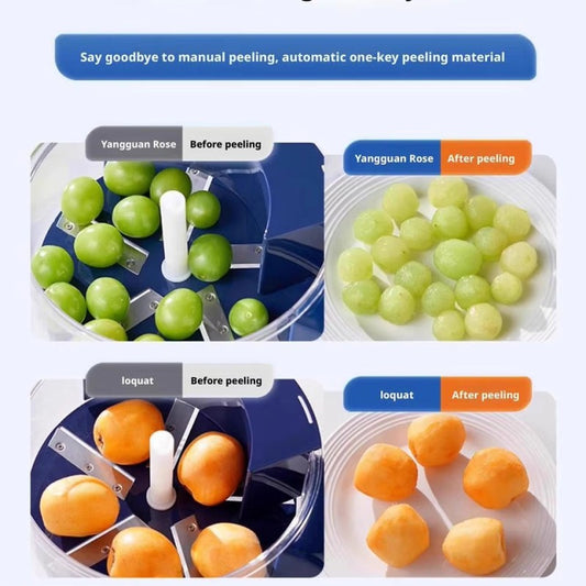 Electric Grape & Garlic Peeler Machine – Automatic Small Fruit Peeling Tool