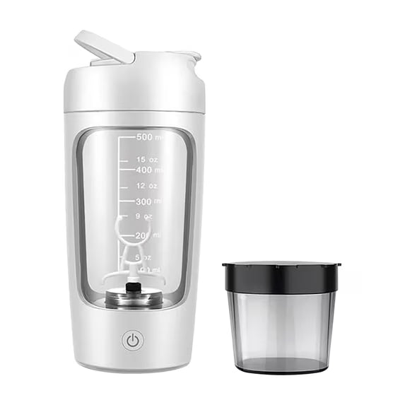 Electric Protein Shaker Bottle 1200mAh – USB-C Rechargeable Blender with Supplement Pod, BPA-Free