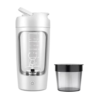 Electric Protein Shaker Bottle 1200mAh – USB-C Rechargeable Blender with Supplement Pod, BPA-Free