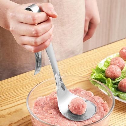 Meatball Spoon Maker – Stainless Steel Non-Stick Meatball Scoop