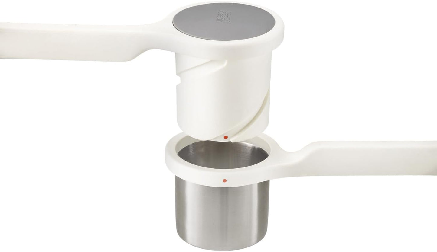 Joseph Joseph Helix Potato Ricer Masher – Ergonomic Twist-Action Stainless Steel