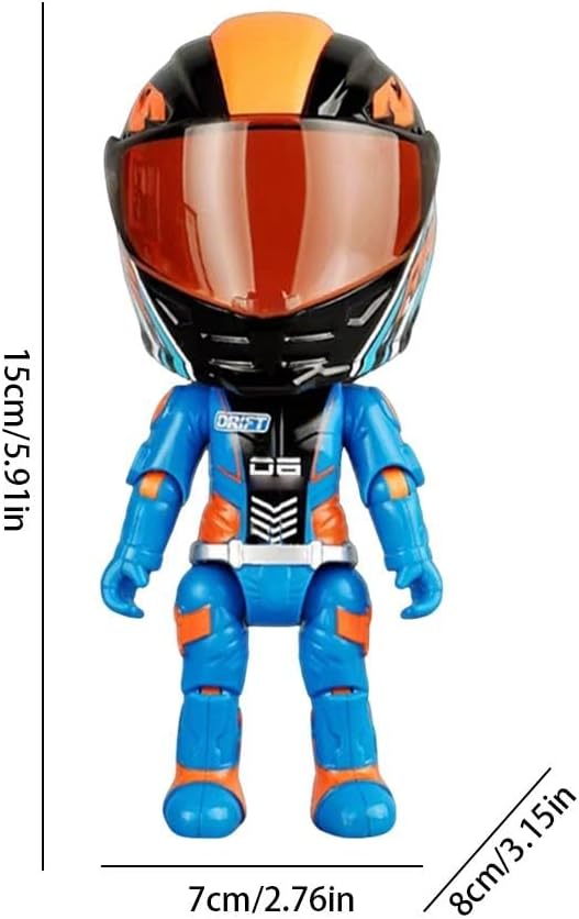 Mini Motorcycle Helmet Heroes Transforming Ornament – Red