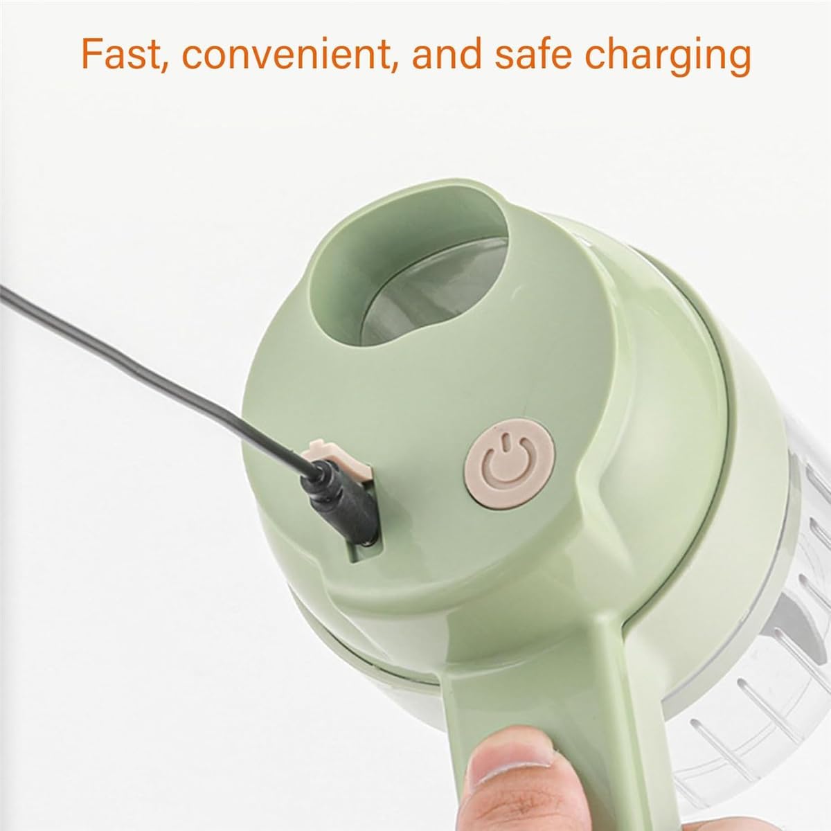 4-in-1 Electric Vegetable Cutter Set – Handheld Mini Electric Grinder & Food Chopper