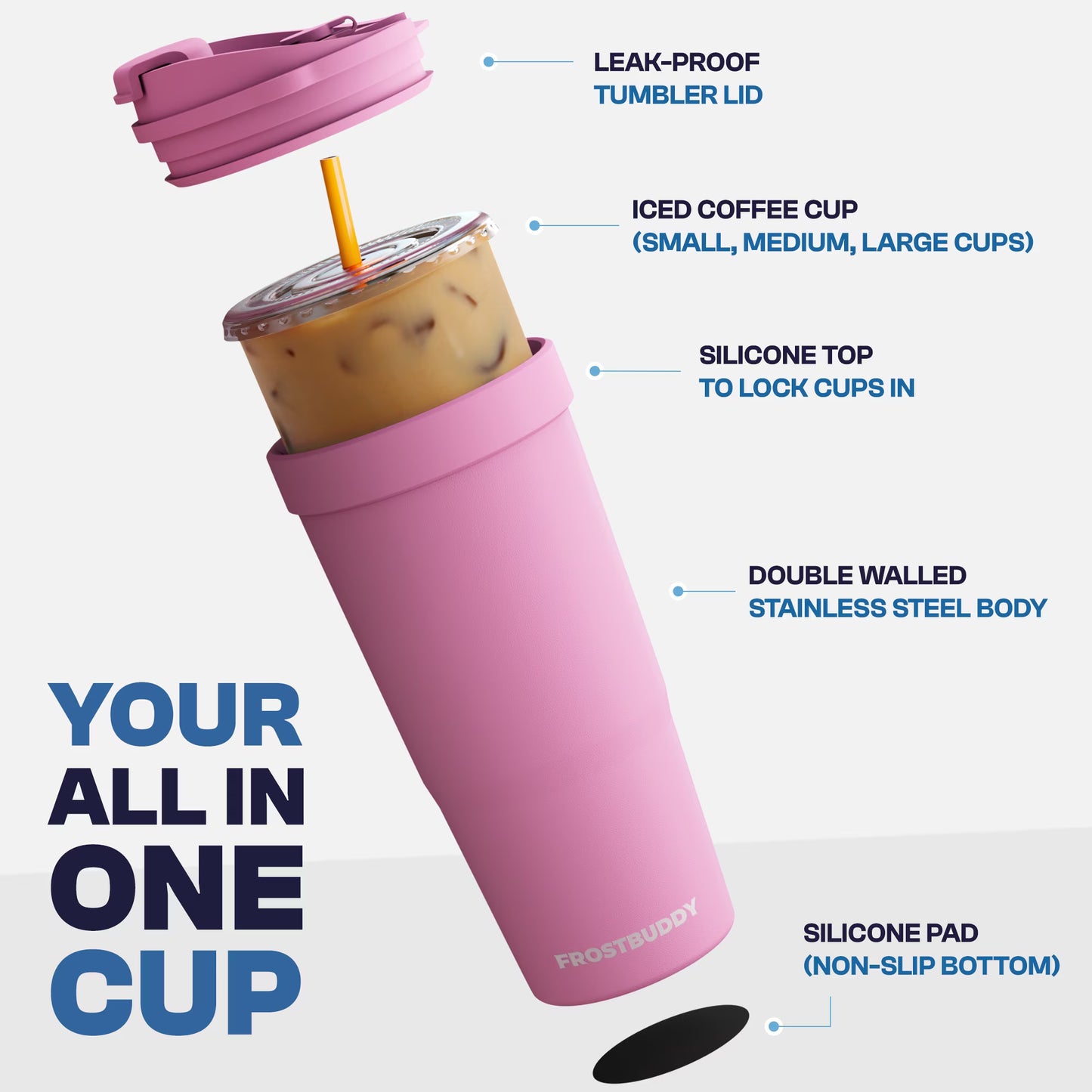 Frost Buddy Togo Buddy | 30 oz Stainless Steel Vacuum Insulated Tumbler