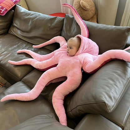 The Octopus Costume – Baby Plush Halloween Costume with Eight Soft Arms