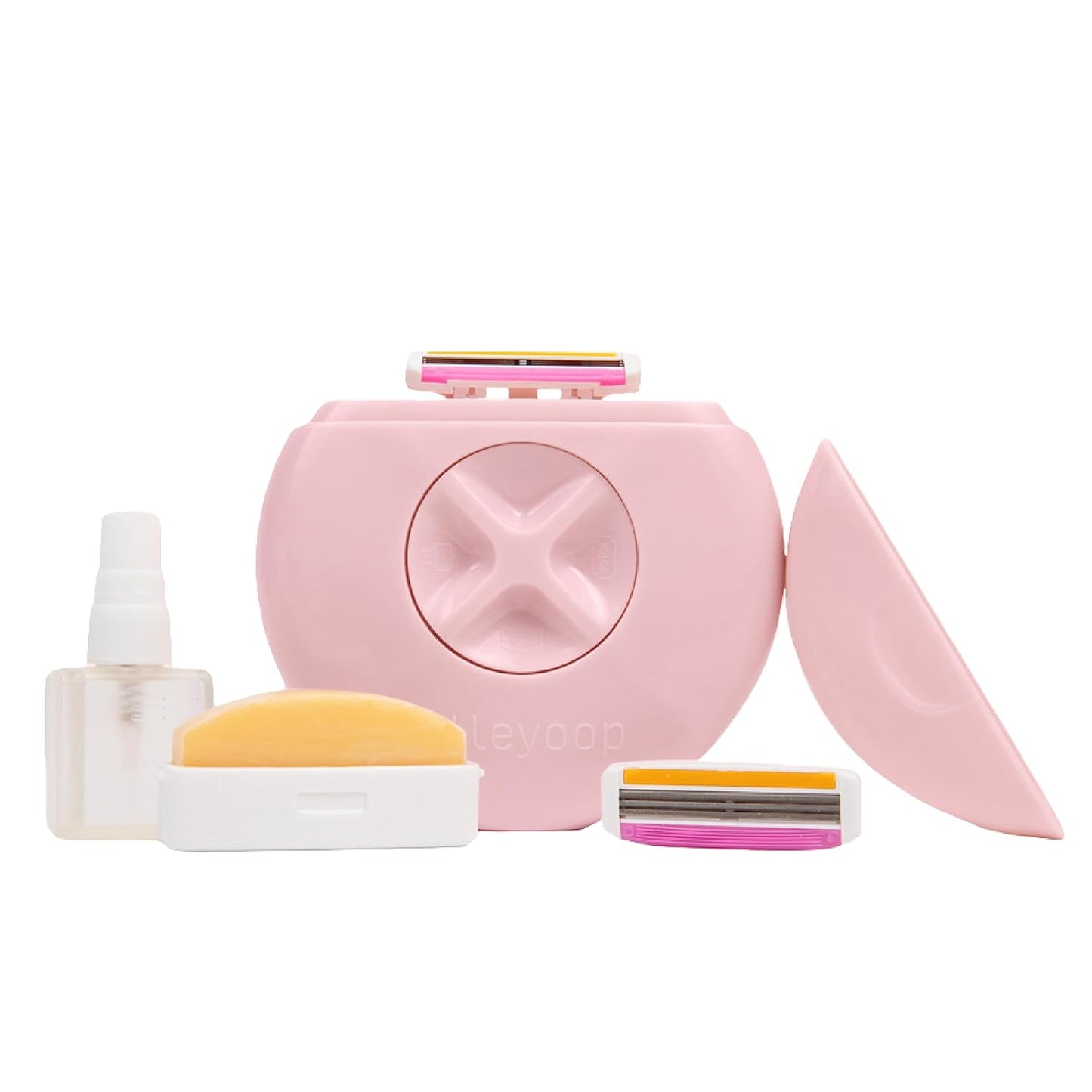 Alleyoop Travel Razor for Women – Portable Mini Shaver with Water Spritzer & Shea Butter Bar