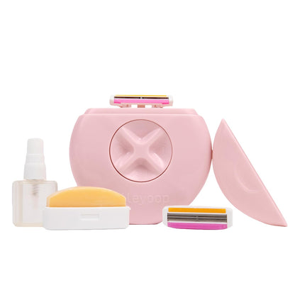 Alleyoop Travel Razor for Women – Portable Mini Shaver with Water Spritzer & Shea Butter Bar