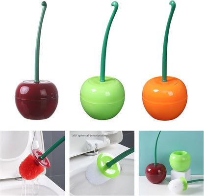 Pumice Toilet Brush – Cherries Shape Heavy-Duty Stain Removal for Lime & Water Marks