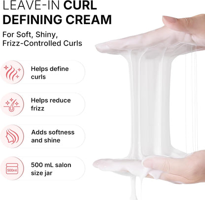 Karseell Curl Defining Cream 500ml – Frizz Control & Curl Enhancer for Curly & Wavy Hair