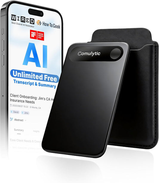 Comulytic Note Pro AI Voice Recorder – AI Meeting Recorder & Note Taker with 113 Languages