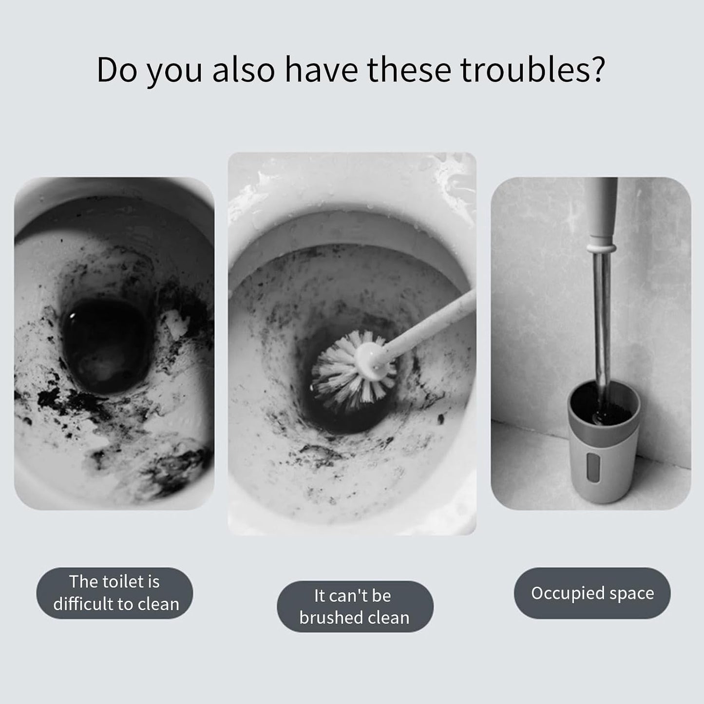 Pumice Toilet Brush – Cherries Shape Heavy-Duty Stain Removal for Lime & Water Marks