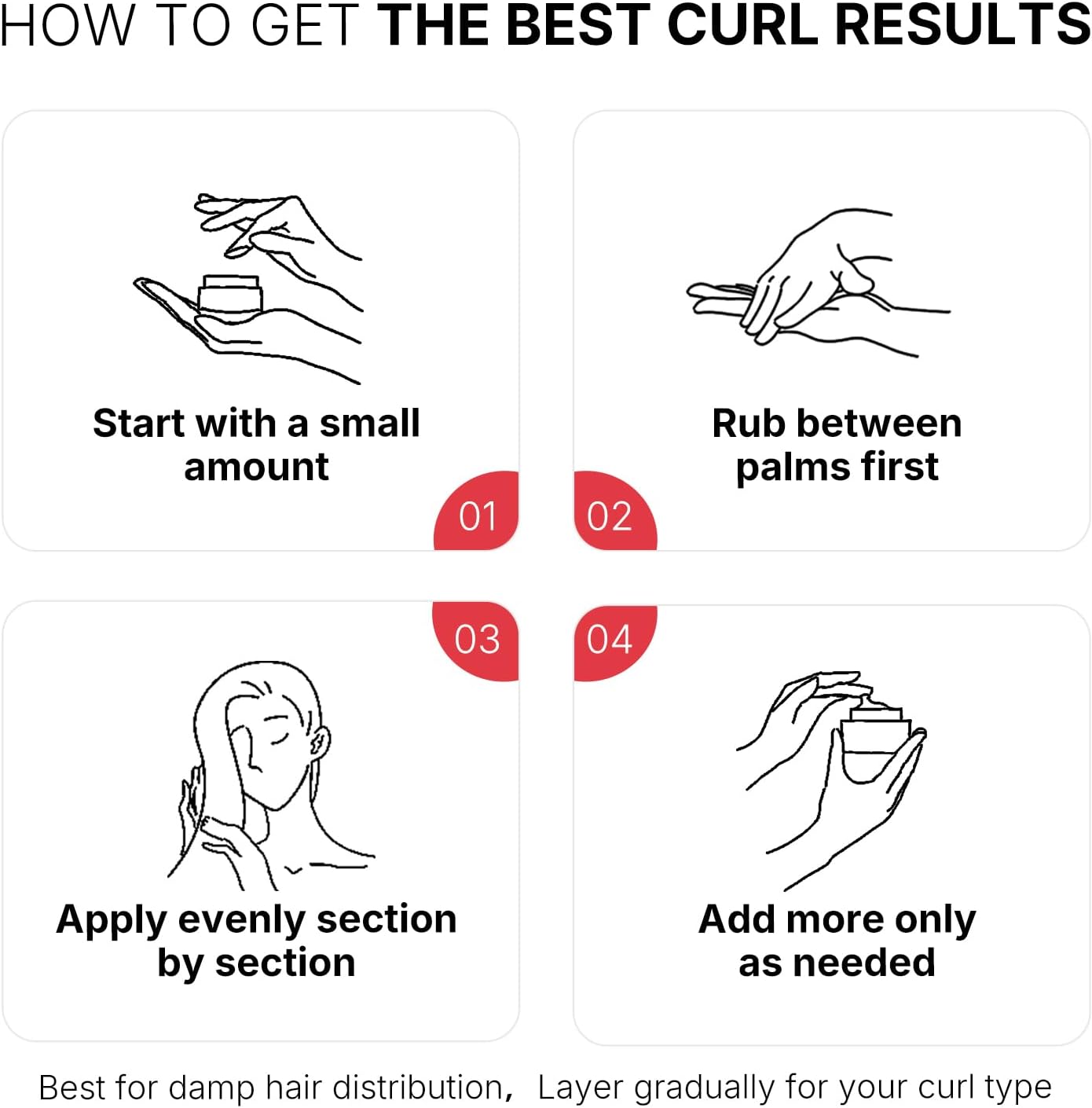 Karseell Curl Defining Cream 500ml – Frizz Control & Curl Enhancer for Curly & Wavy Hair