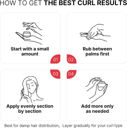 Karseell Curl Defining Cream 500ml – Frizz Control & Curl Enhancer for Curly & Wavy Hair