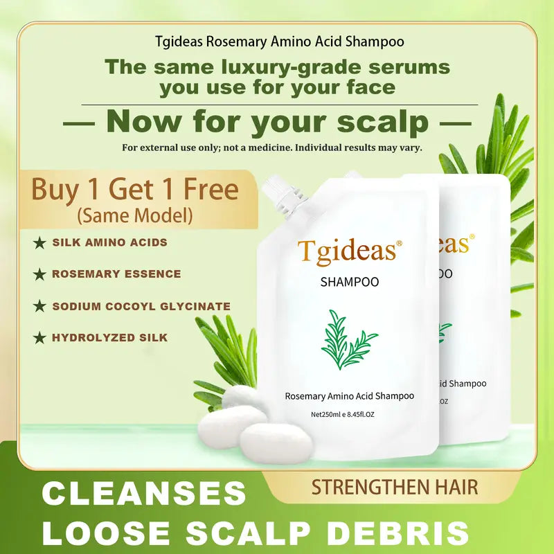 Tgideas Luxury Rosemary Nourishing Shampoo – Anti-Hair Fall, Oil Control & Anti-Dandruff