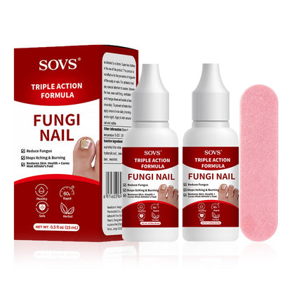 SOVS Fungi Nail Toenail Treatment Liquid – Gentle Formula for Beautiful Nails (2Pcs, 1oz)