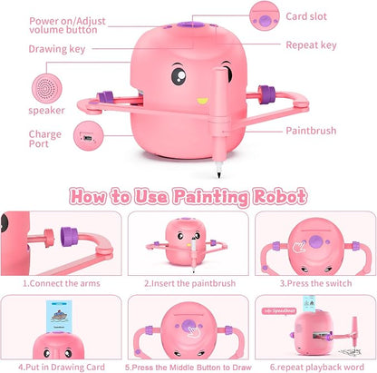 Smart Drawing Robot for Kids – Montessori Educational Painting Toy with Voice Interaction