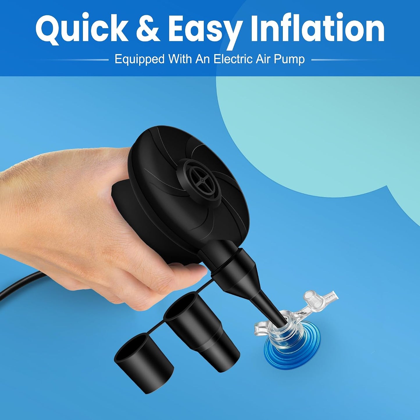 GIGIGO Motorized Pool Float for Adults – Rechargeable Electric Lounger