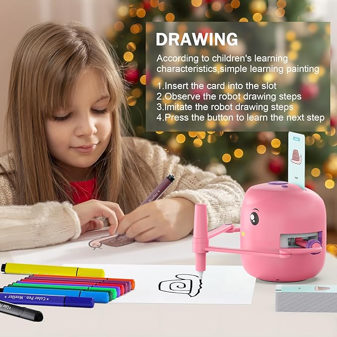 Smart Drawing Robot for Kids – Montessori Educational Painting Toy with Voice Interaction