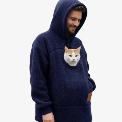 The Original Purr Pouch Cat Hoodie – Kangaroo Pocket Hoodie for You & Your Cat