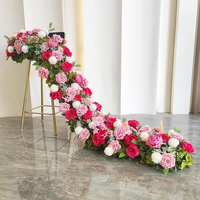 Wedding Background Flower Row – Artificial Arch Flower Strip Decoration