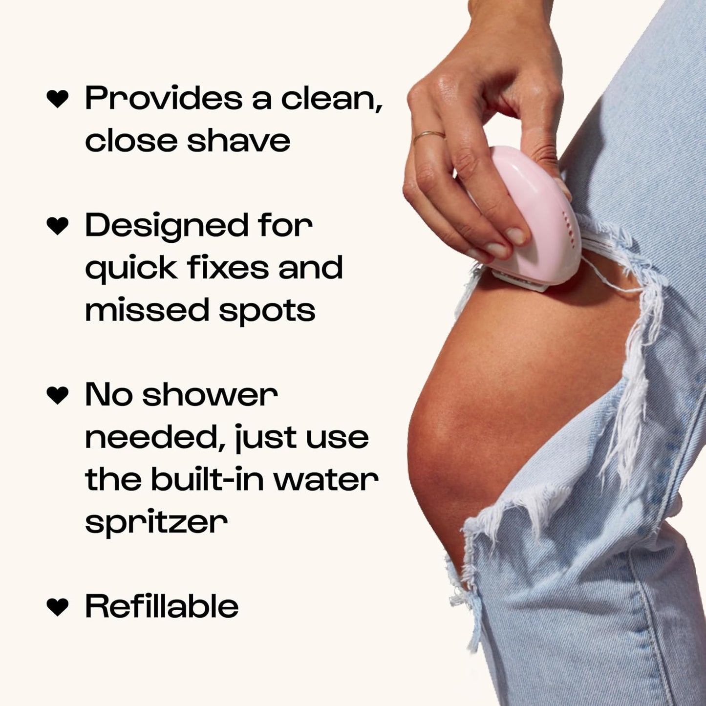Alleyoop Travel Razor for Women – Portable Mini Shaver with Water Spritzer & Shea Butter Bar