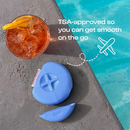Alleyoop Travel Razor for Women – Portable Mini Shaver with Water Spritzer & Shea Butter Bar