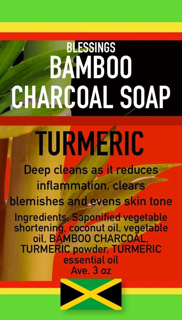 Bamboo Charcoal Turmeric Soap Bar