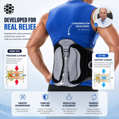 TRUE JOINT™ Back Brace – Sciatica & Lower Back Pain Relief Support
