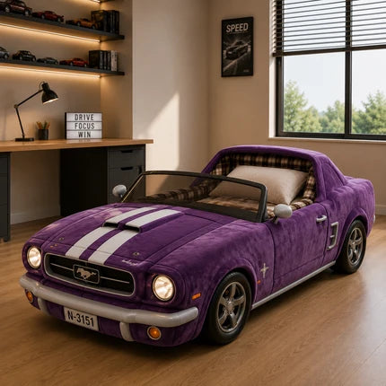 SleepRide Car Bed – Kids Race Car Shaped Bed with Ultra Soft Comfort