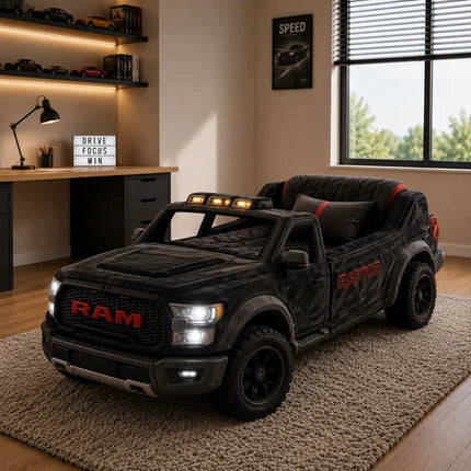 SleepRide Car Bed – Kids Race Car Shaped Bed with Ultra Soft Comfort