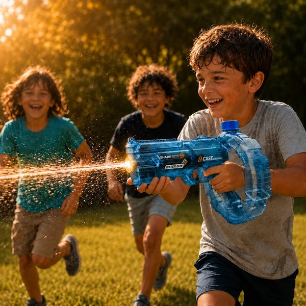 Electric Water Gun – ThunderJet™ Transparent Blue Edition