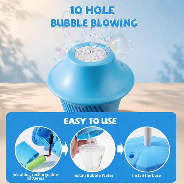 Bubble Torch Garden Lamp™ – Bubbles, Light & Music 2-in-1