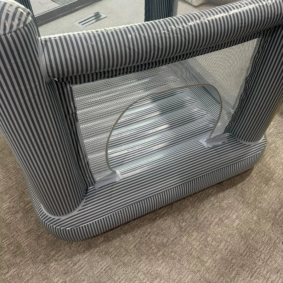 SMOL Mini Bounce House – Blue Stripes Indoor Kids Bouncer