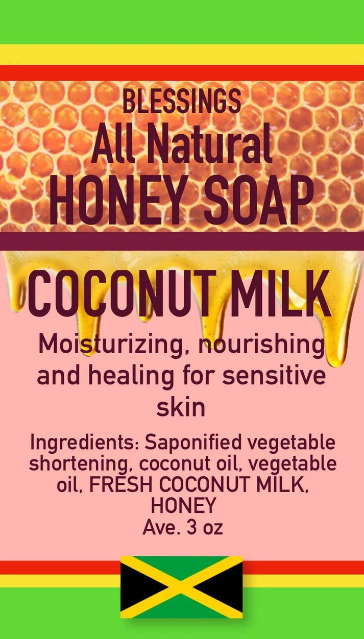 Honey Coconut Milk Soap – Moisturizing Natural Bar for Sensitive Skin