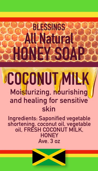 Honey Coconut Milk Soap – Moisturizing Natural Bar for Sensitive Skin