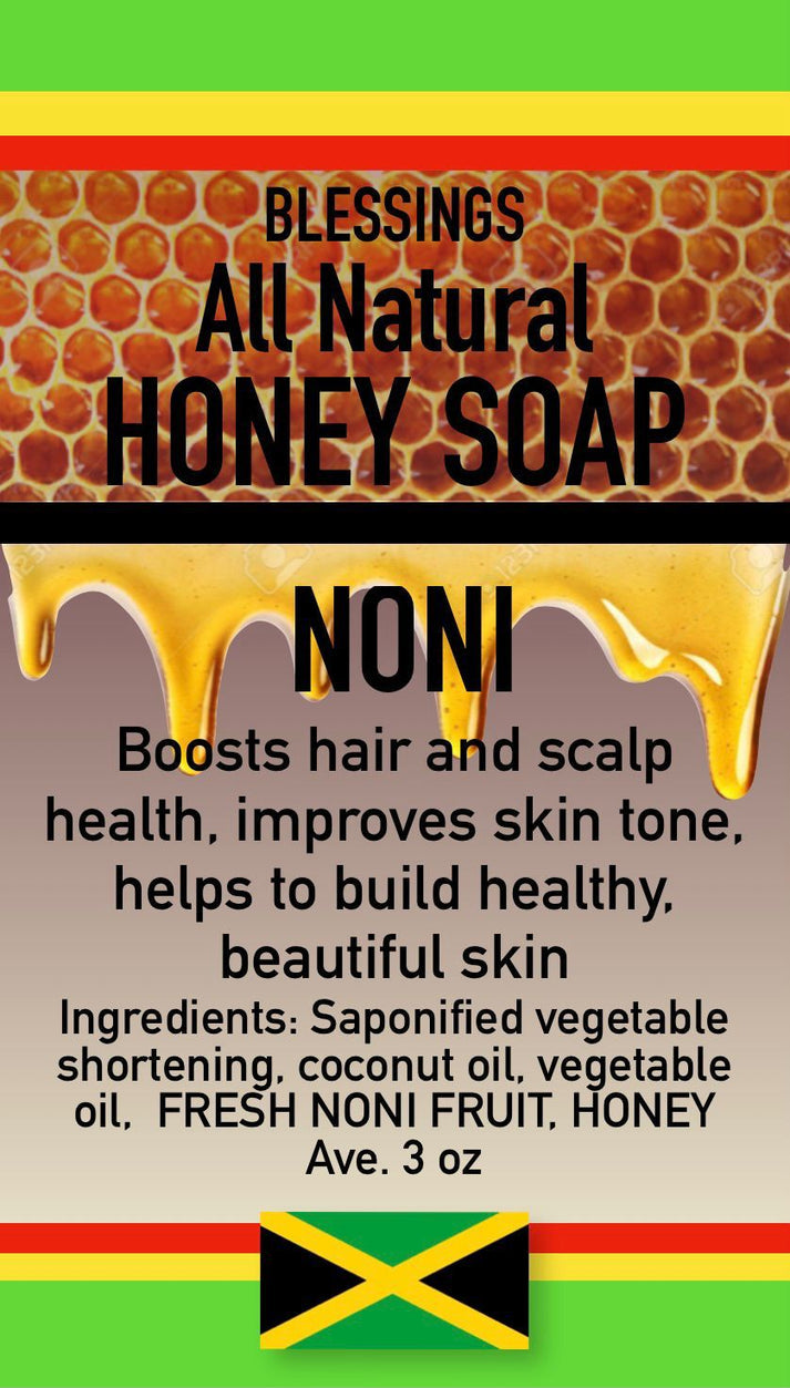 Honey Noni Soap – Skin Tone & Scalp Health Natural Bar