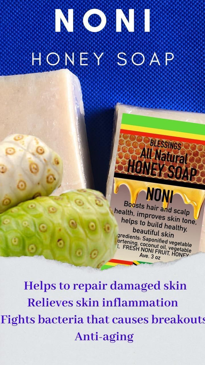 Honey Noni Soap – Skin Tone & Scalp Health Natural Bar
