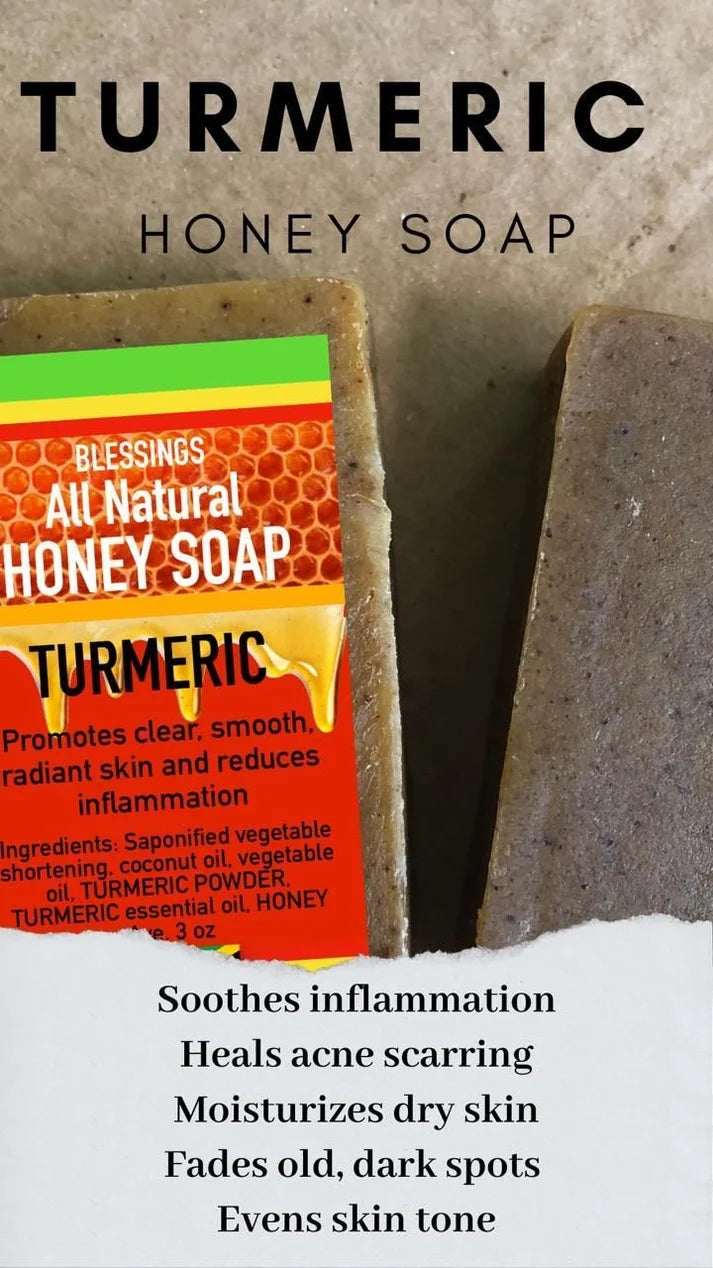 Honey Turmeric Soap – Clear, Radiant & Anti-Inflammatory Natural Bar