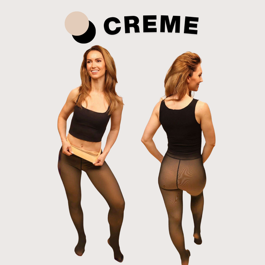 UPGRADED Melanin Fleece Tights™ + SheerZone™ – DiamondFit Gusset, Single Seam Comfort