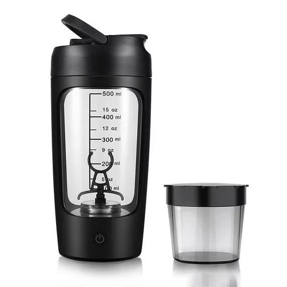 Electric Protein Shaker Bottle 1200mAh – USB-C Rechargeable Blender with Supplement Pod, BPA-Free
