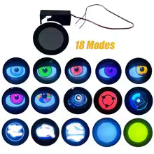 18 Modes Dynamic LED Devil Eye Car Headlight – Eagle Eye Light Assembly Kit