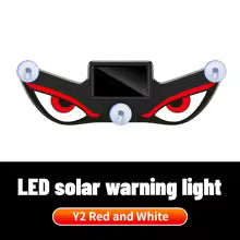 NXY NX03 Solar LED Devil Eye Decorative Light – Dynamic Emoji Triangle Car Ambient Lamp