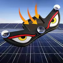 NXY NX03 Solar LED Devil Eye Decorative Light – Dynamic Emoji Triangle Car Ambient Lamp